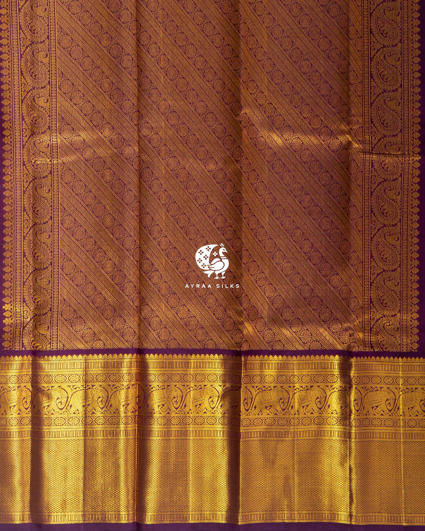 Ivory Rekku Kanchipuram Saree