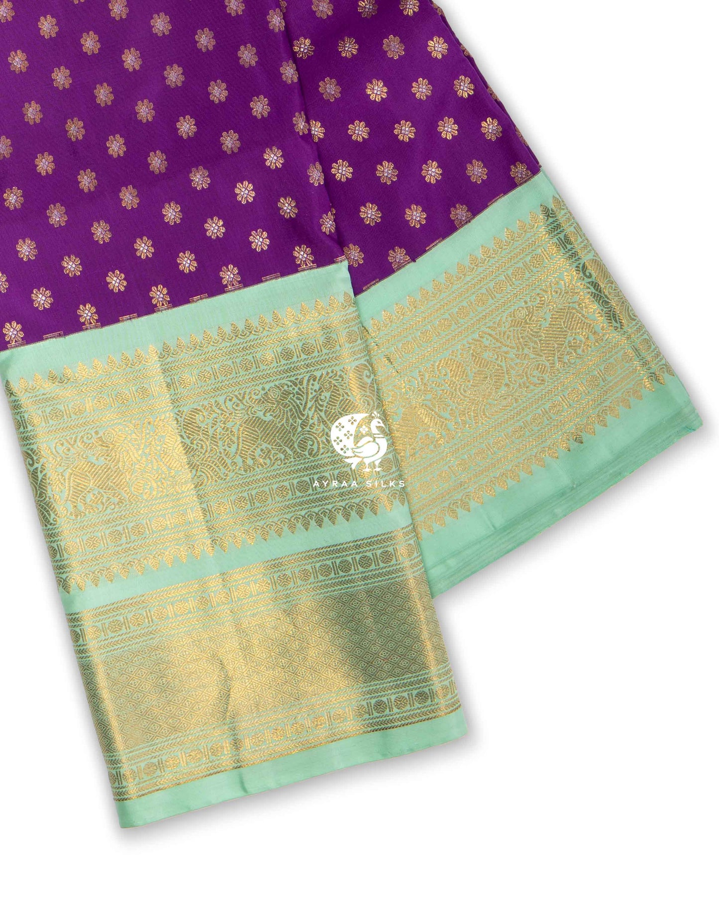 Orchid Butta Kanchipuram Saree