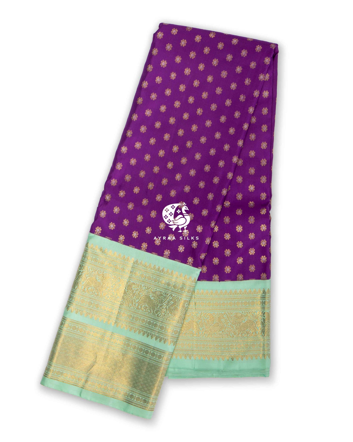 Orchid Butta Kanchipuram Saree