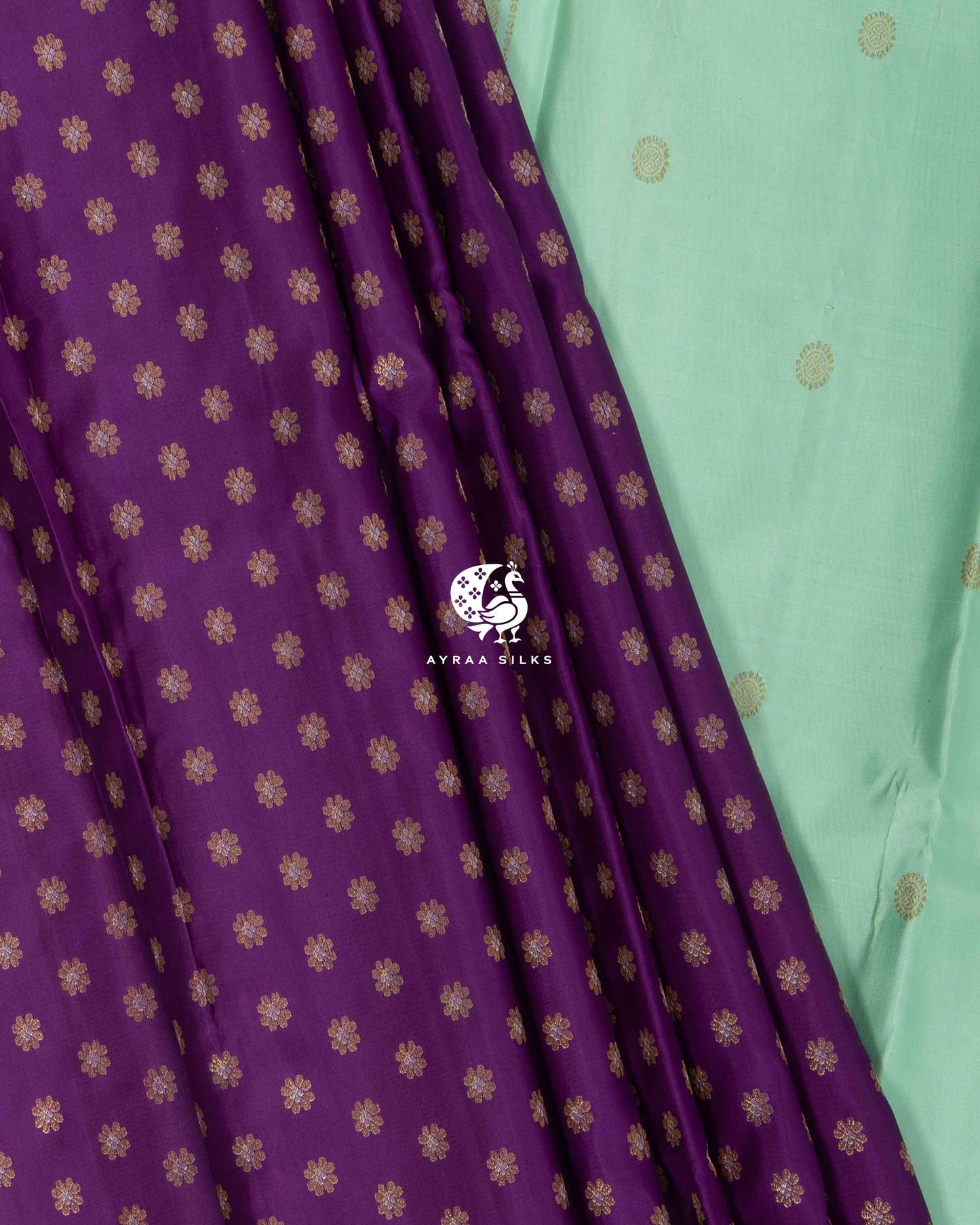 Orchid Butta Kanchipuram Saree
