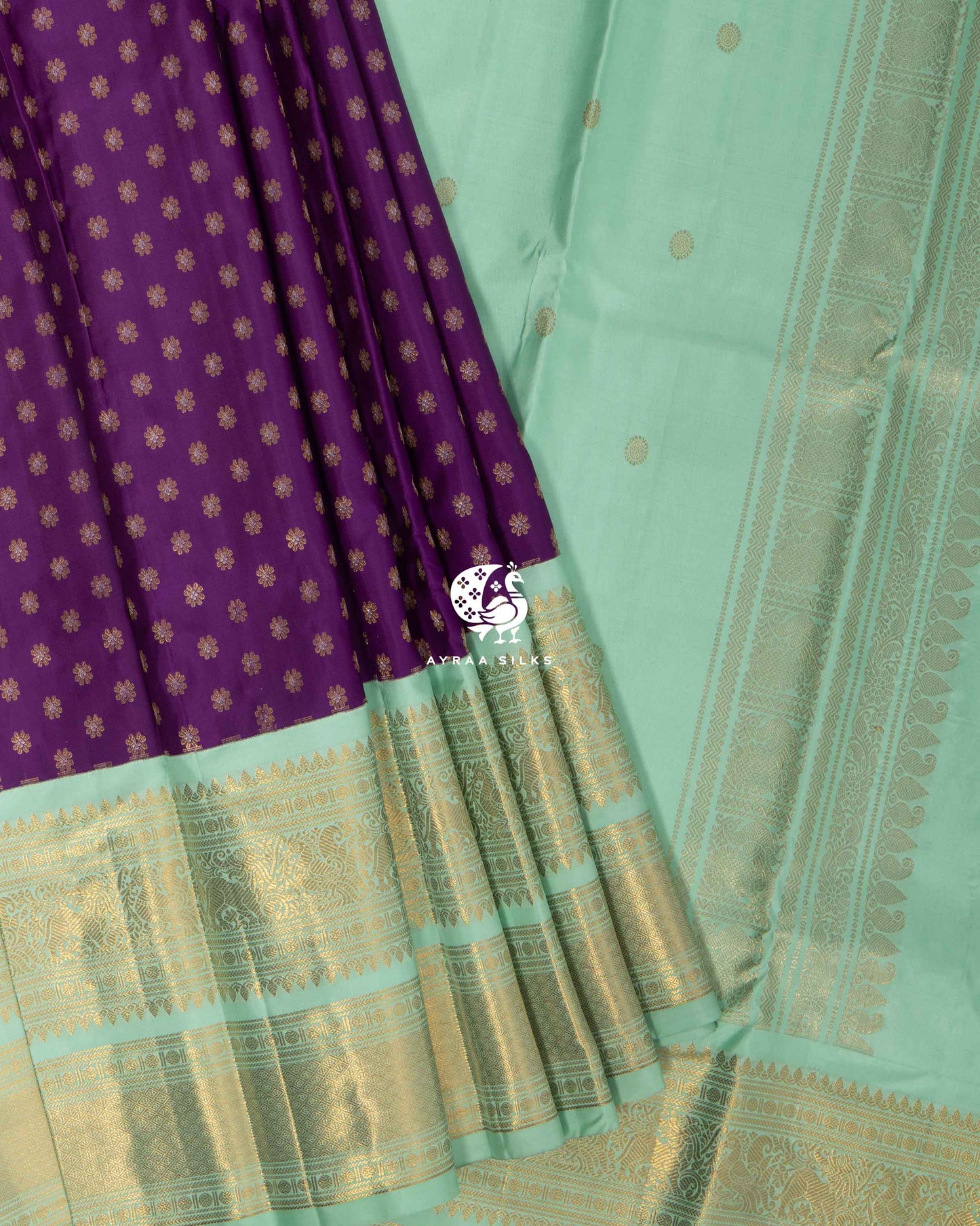 Orchid Butta Kanchipuram Saree