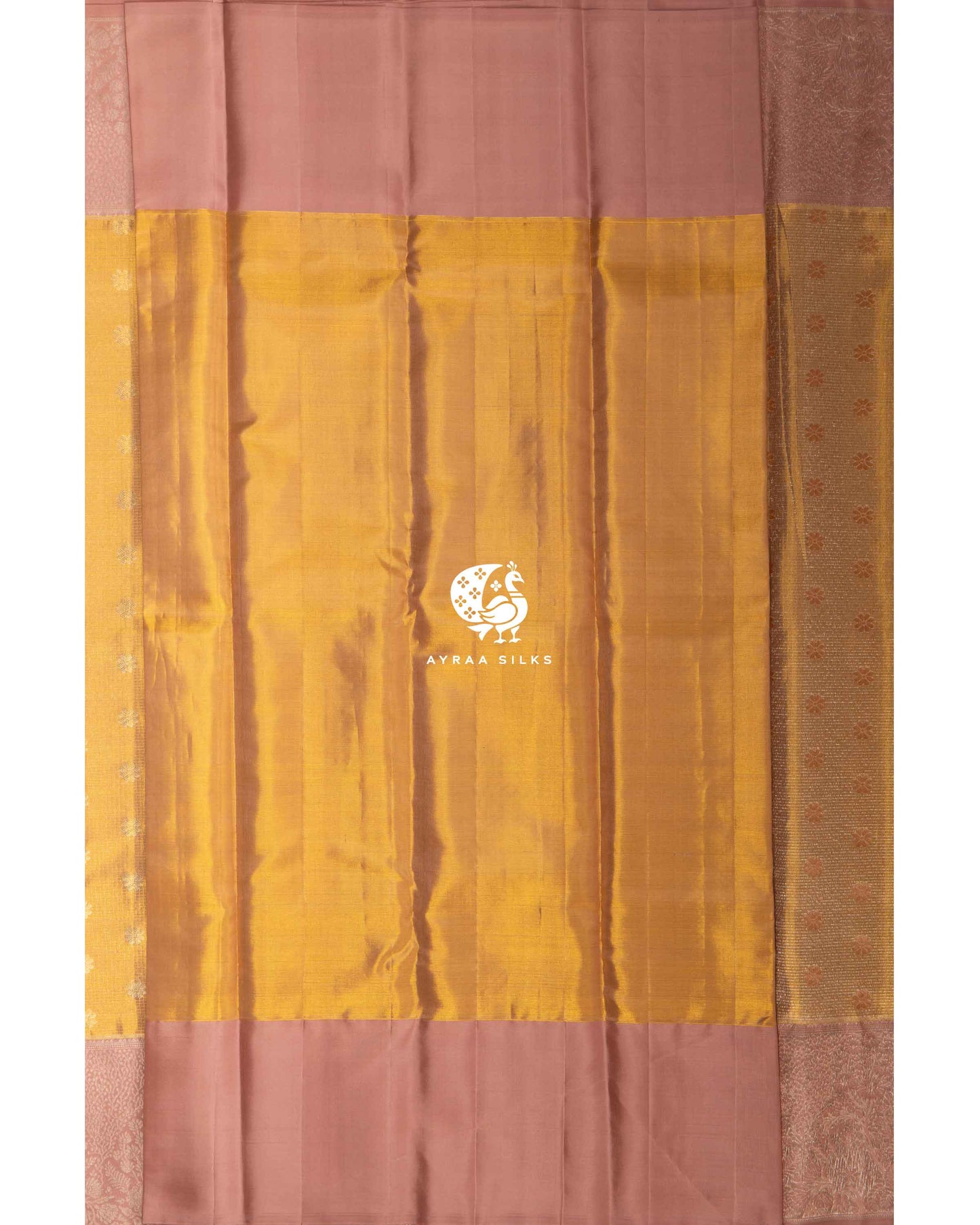 Golden Malli Kanchipuram Saree