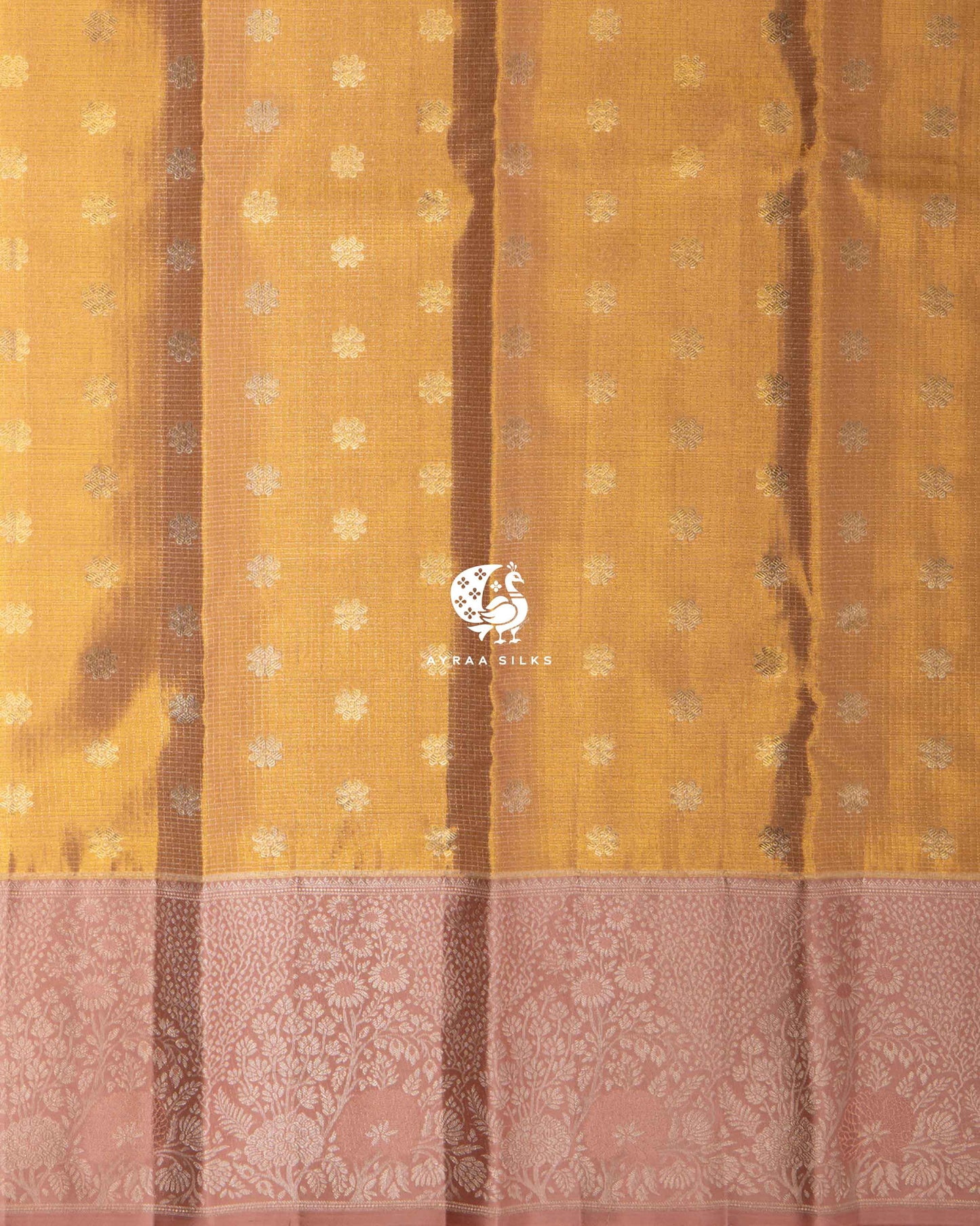 Golden Malli Kanchipuram Saree