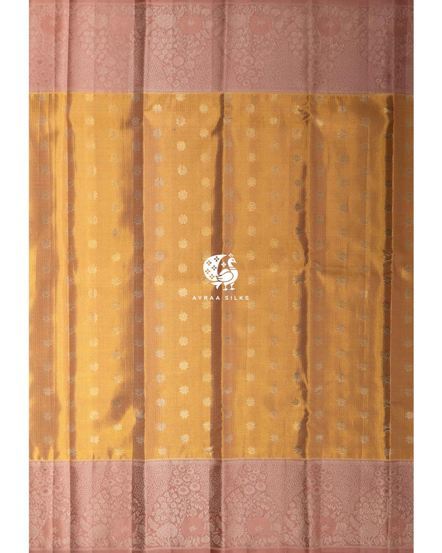 Golden Malli Kanchipuram Saree