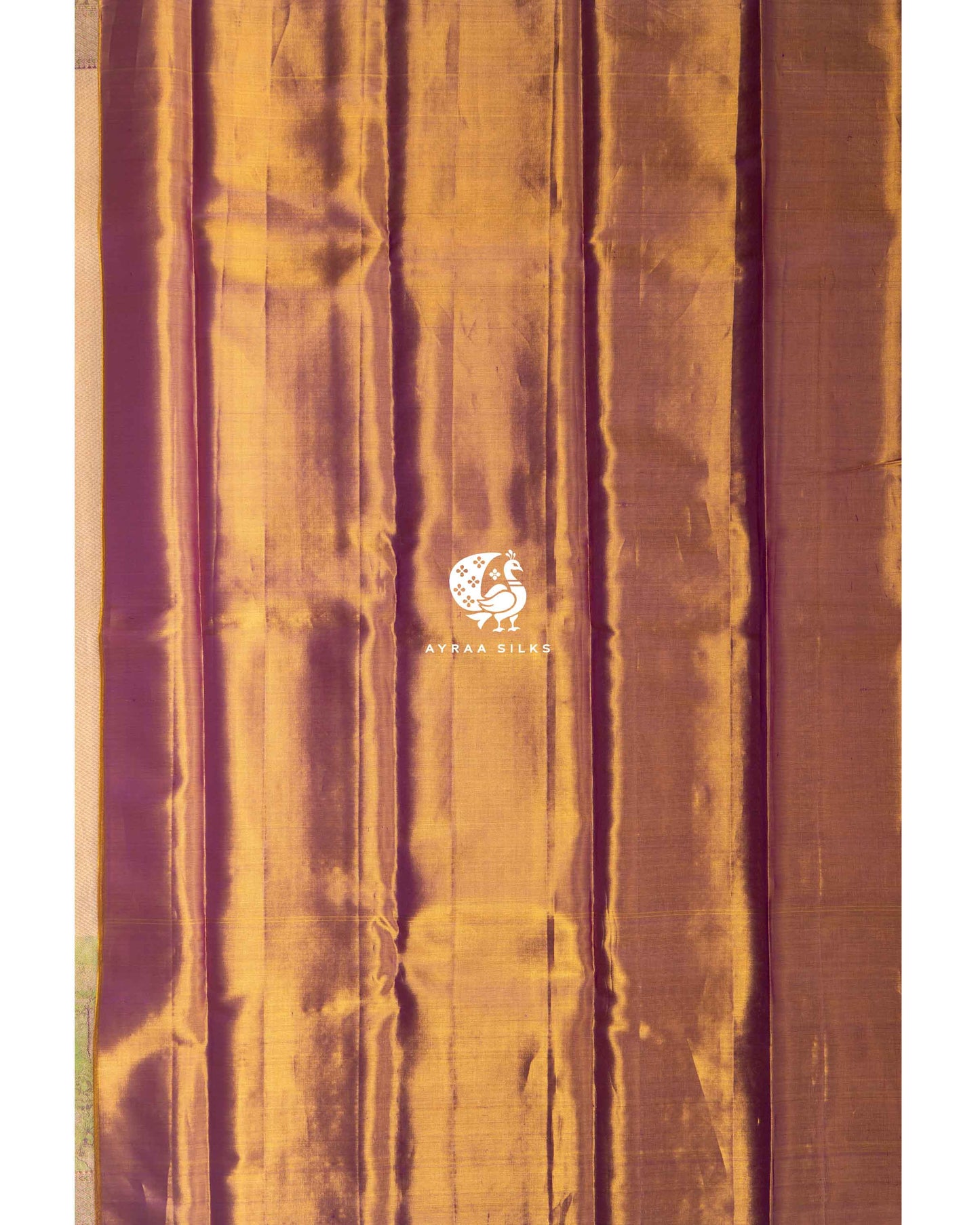 Golden Chitravana Kanchipuram Saree