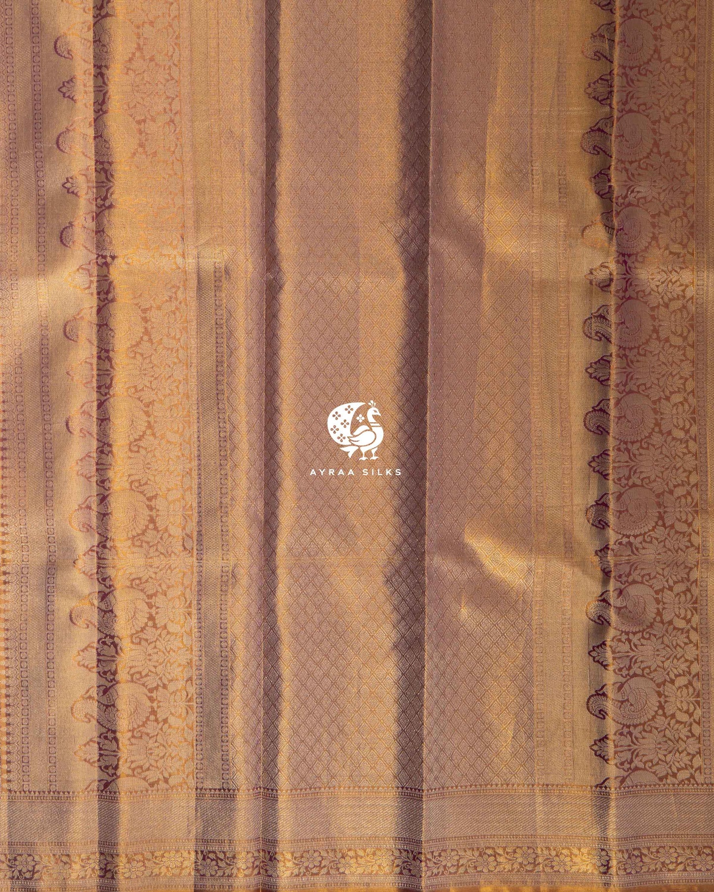 Golden Chitravana Kanchipuram Saree