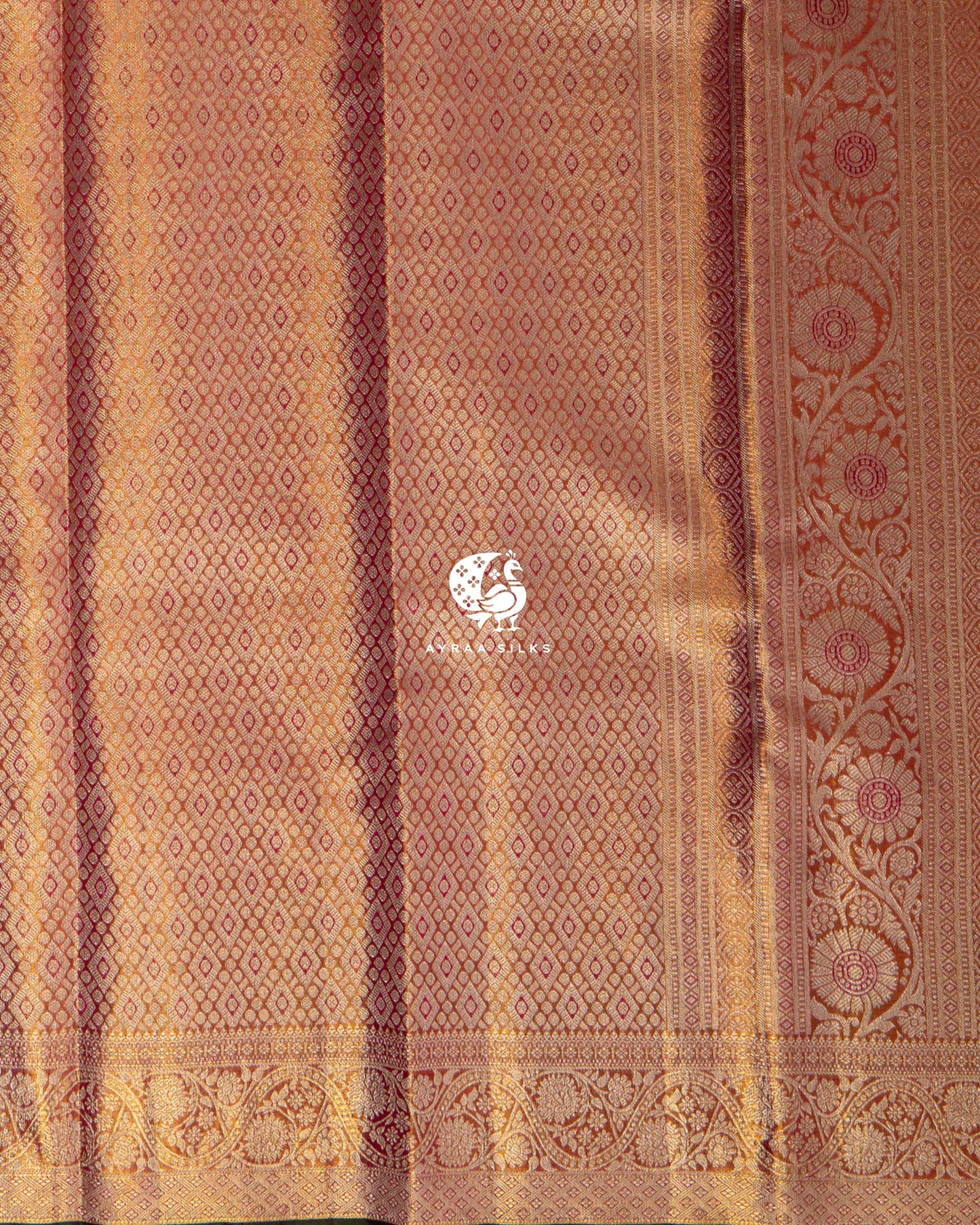 Golden Aalaya Kanchipuram Saree
