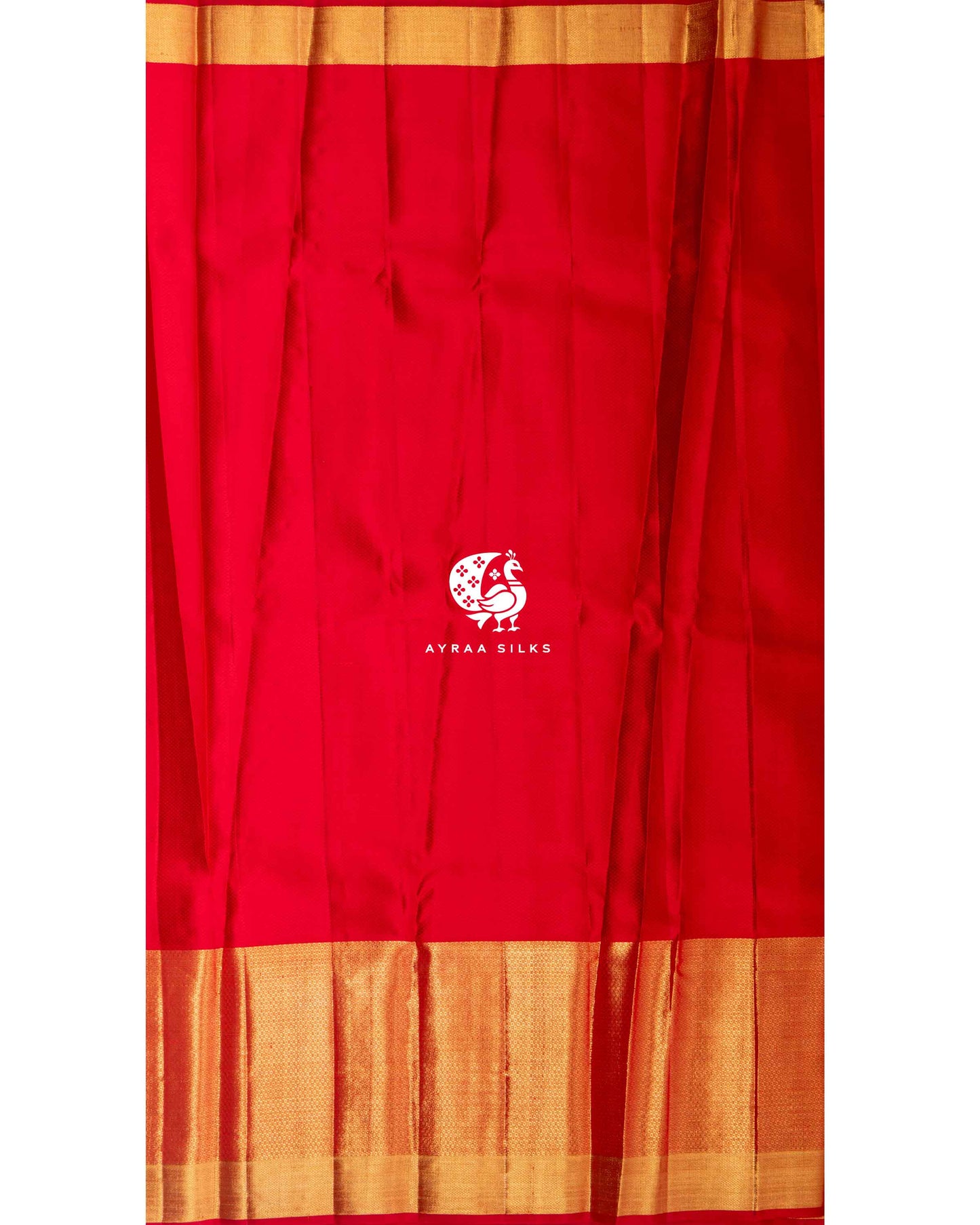 Red Botanica Kanchipuram Saree