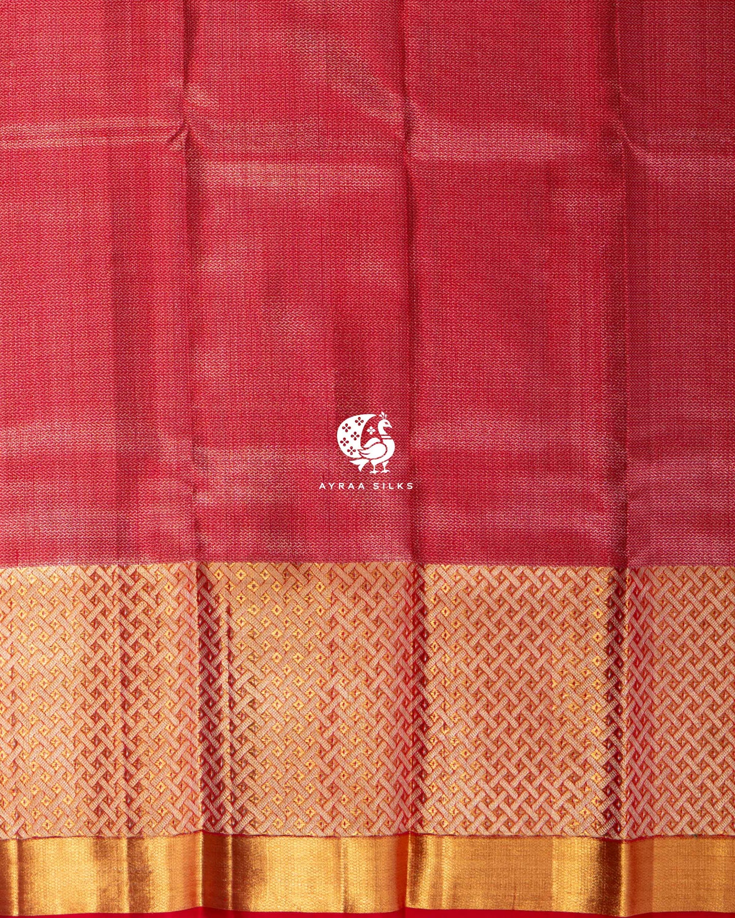 Red Botanica Kanchipuram Saree