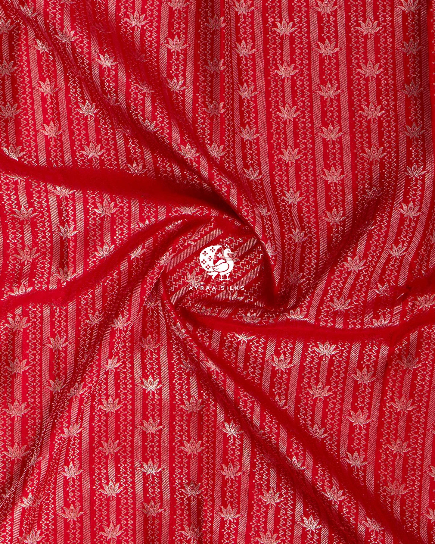 Red Botanica Kanchipuram Saree