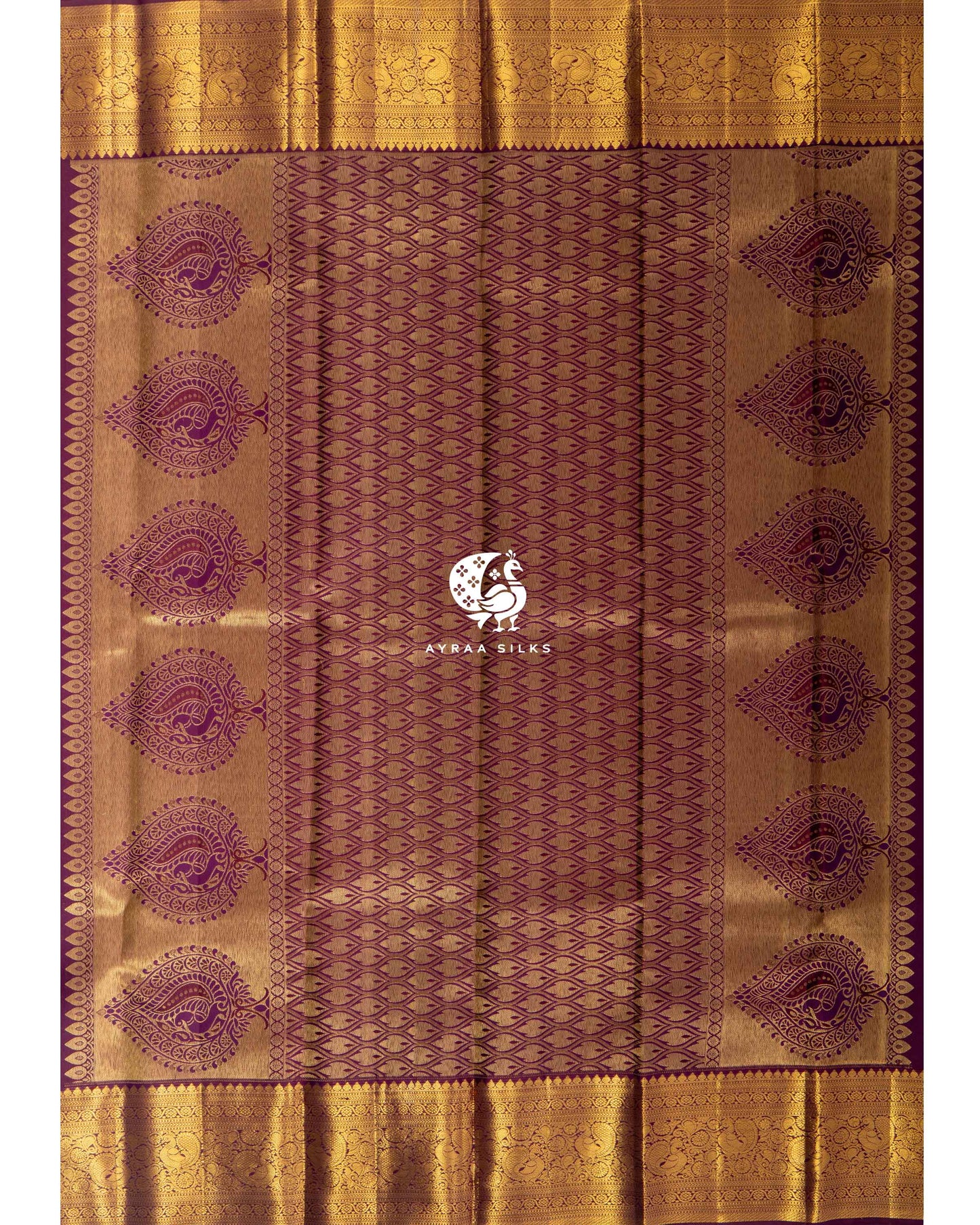 Deep Wine Annam Kanchipuram Saree
