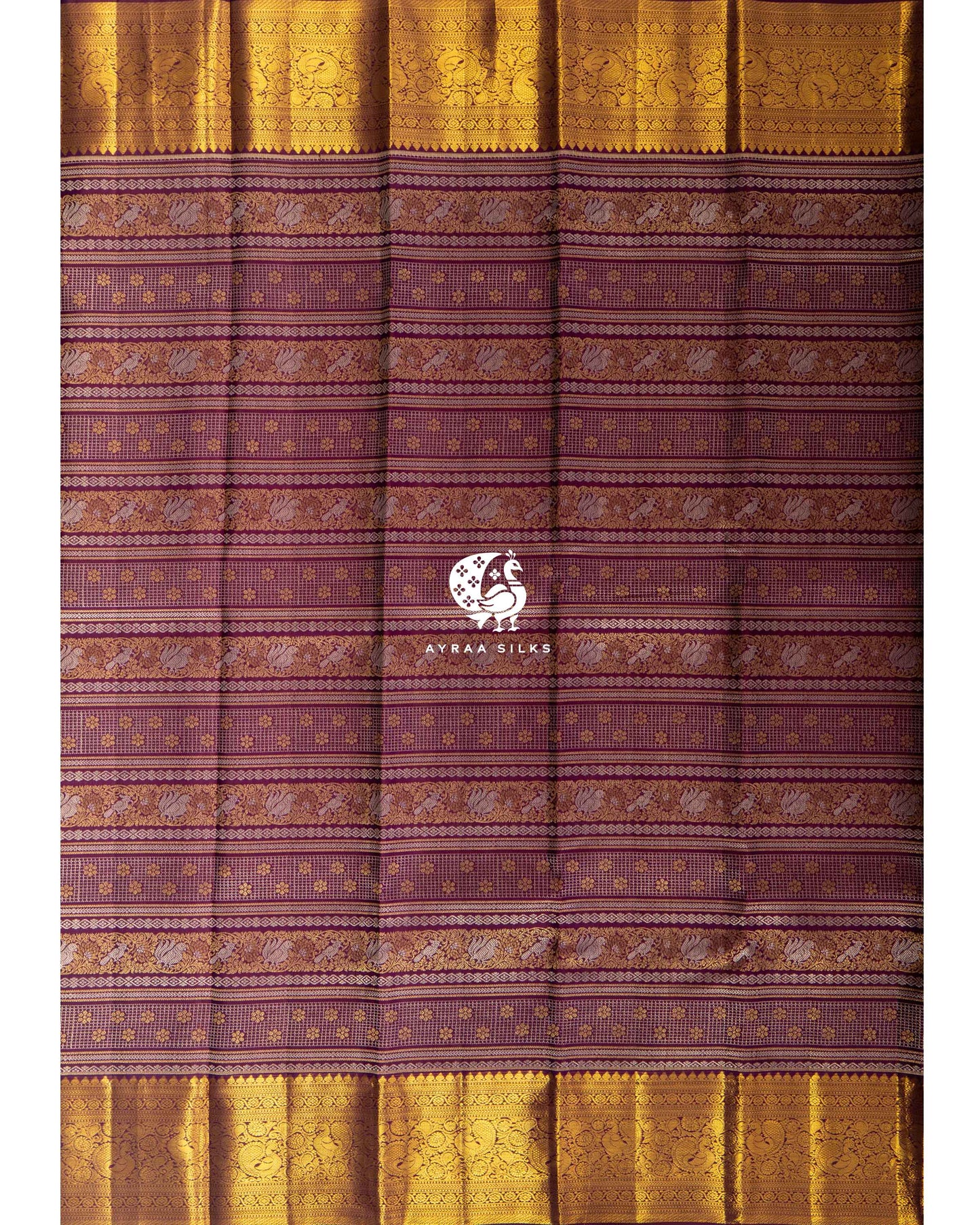 Deep Wine Annam Kanchipuram Saree