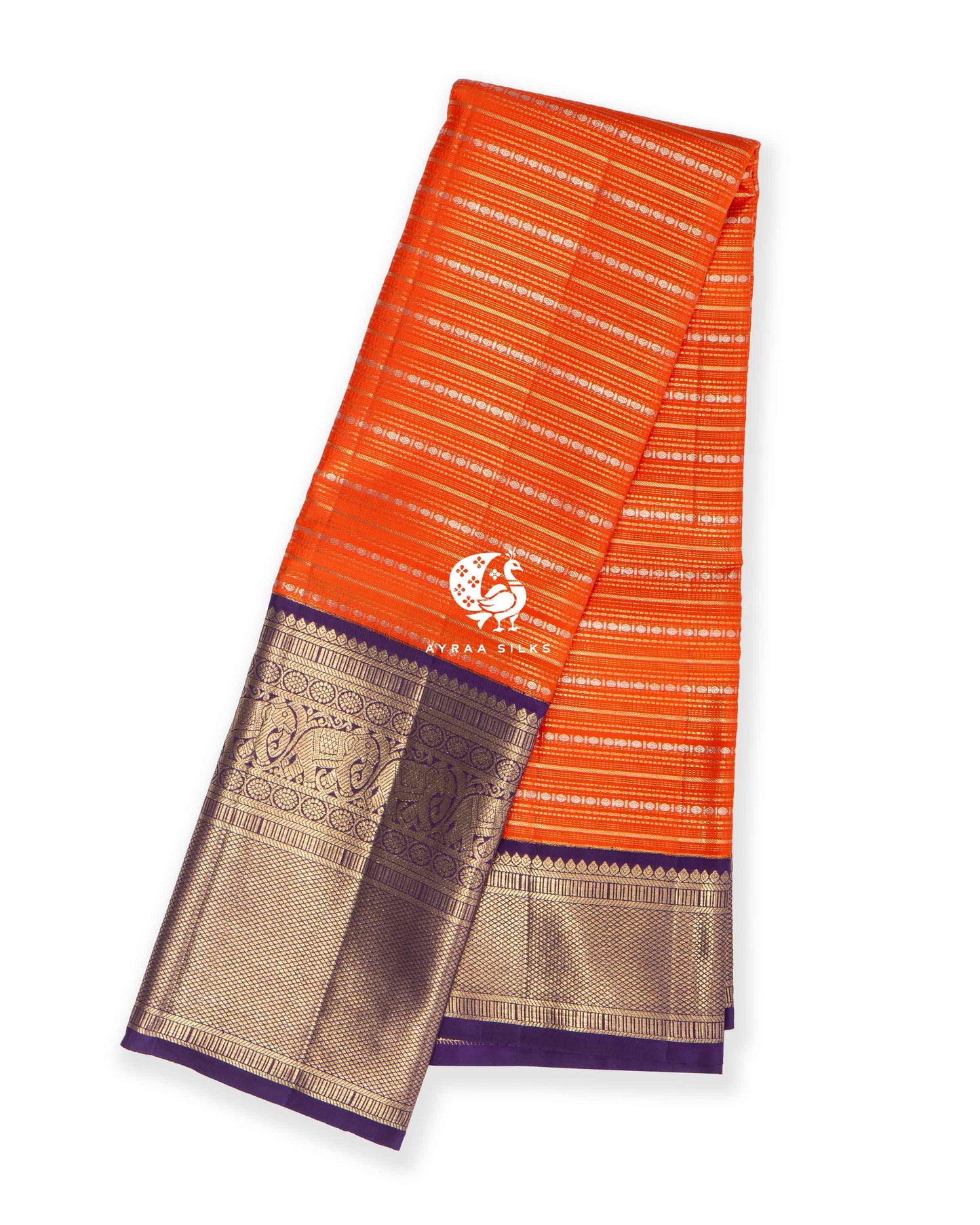 Kesari Rekku Kanchipuram Saree