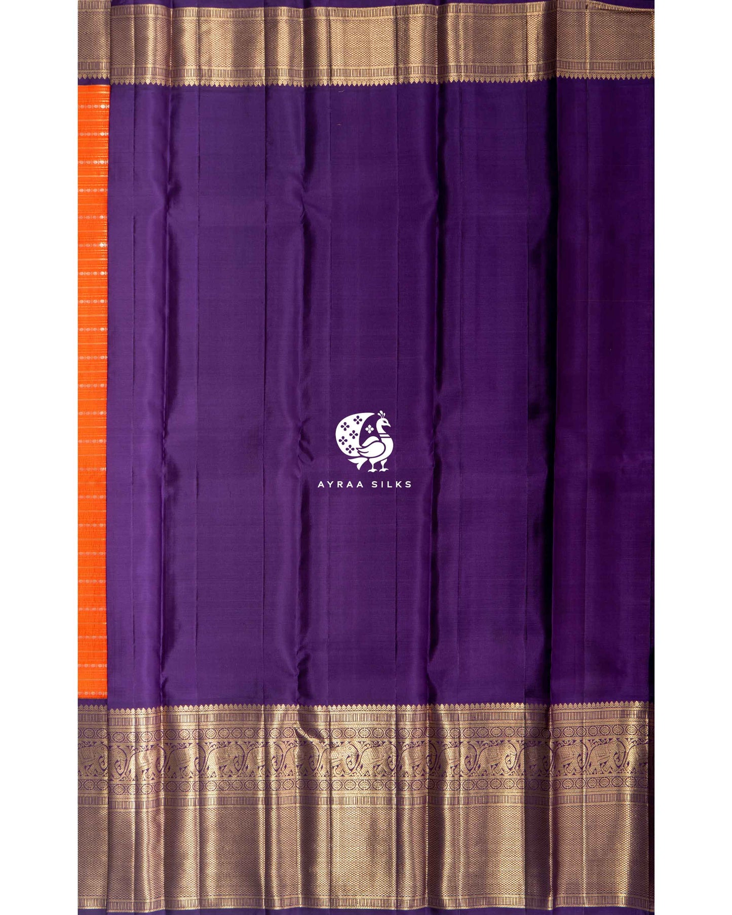 Kesari Rekku Kanchipuram Saree