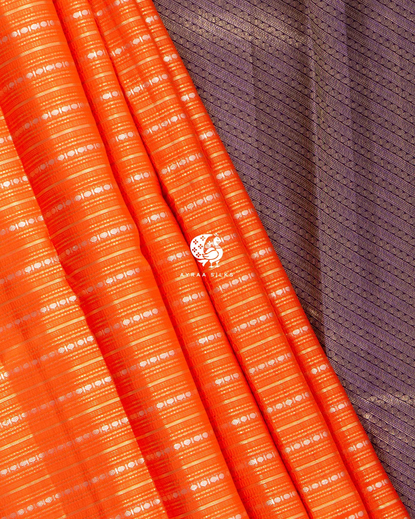 Kesari Rekku Kanchipuram Saree