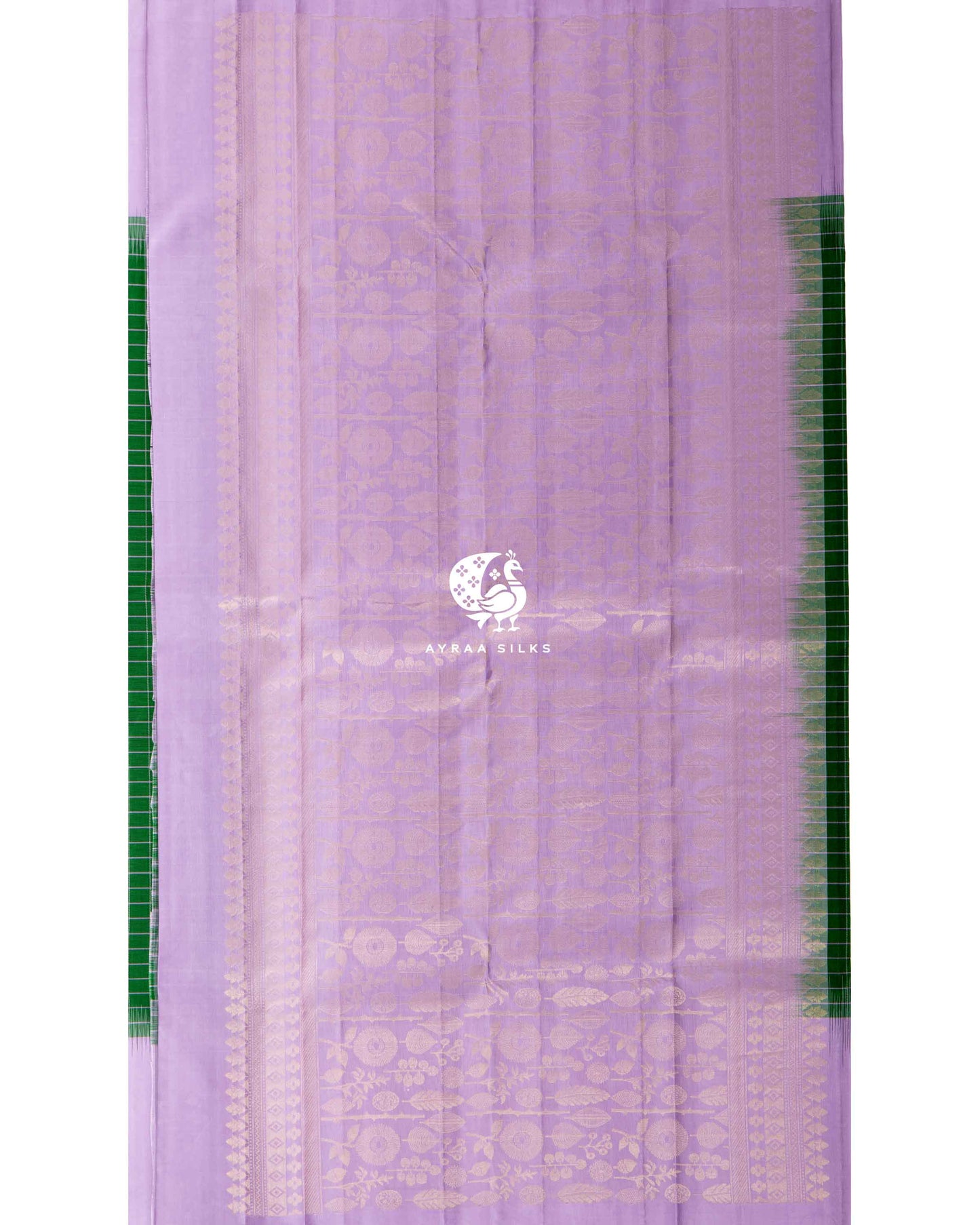 Emerald Green Kattam Kanchipuram Saree