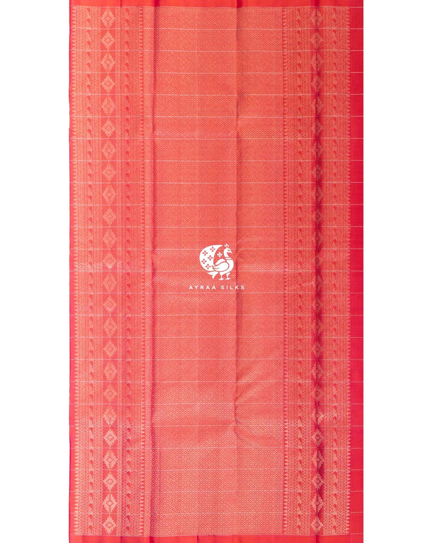 Coral Thilagam Kanchipuram Saree