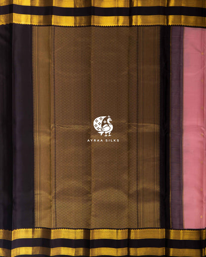 Pastel Pink Chakra Butta Kanchipuram Silk Saree
