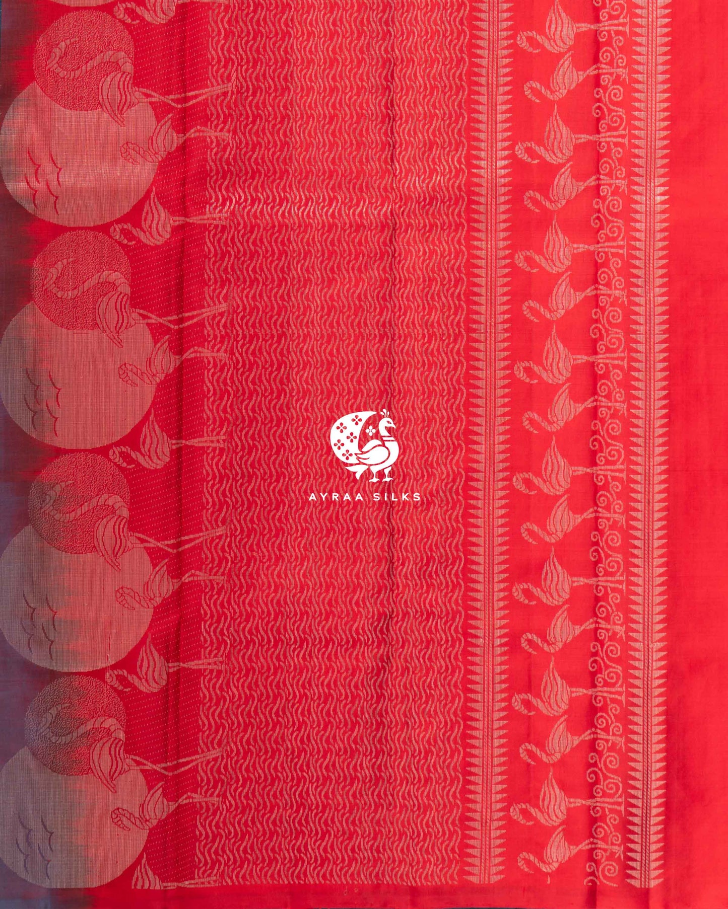 Peacock Blue Vaira Oosi Kanchipuram Saree