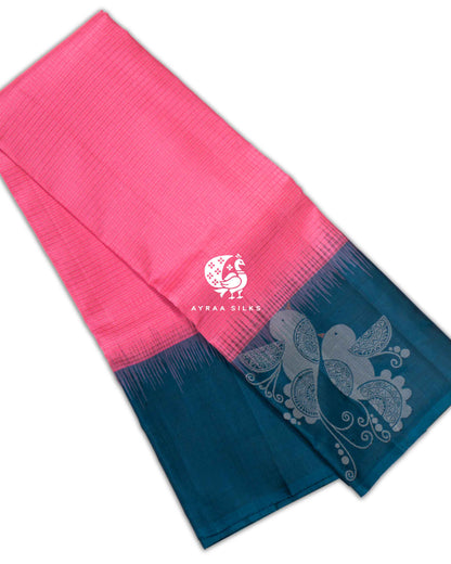 Classic Kattam Mayil Kanchipuram Silk Saree