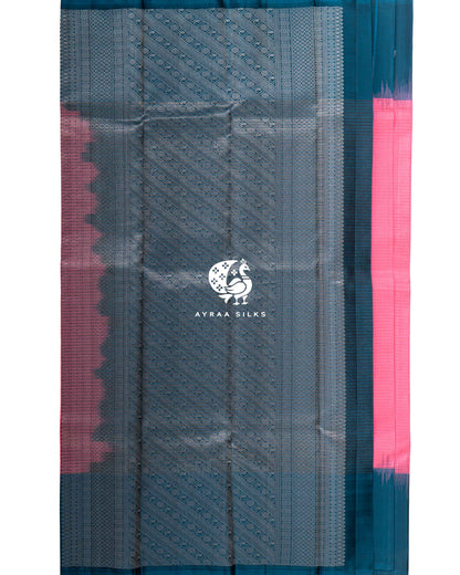 Classic Kattam Mayil Kanchipuram Silk Saree