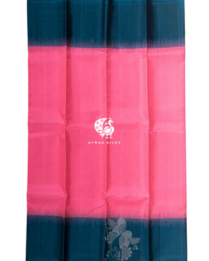 Classic Kattam Mayil Kanchipuram Silk Saree