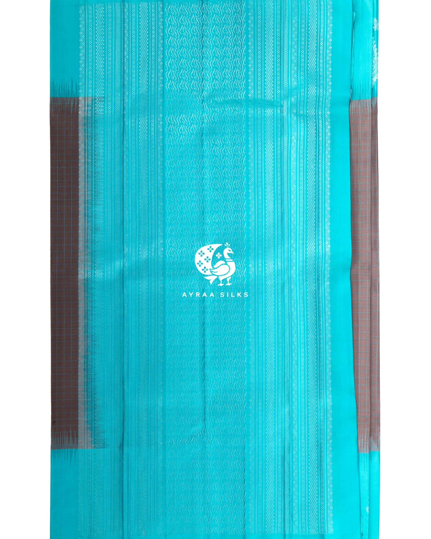 Silver Grey Kattam Kanchipuram Saree