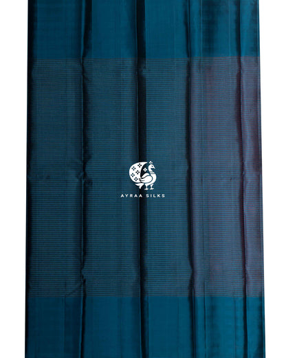 Classic Kattam Mayil Kanchipuram Silk Saree
