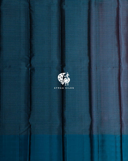 Classic Kattam Mayil Kanchipuram Silk Saree