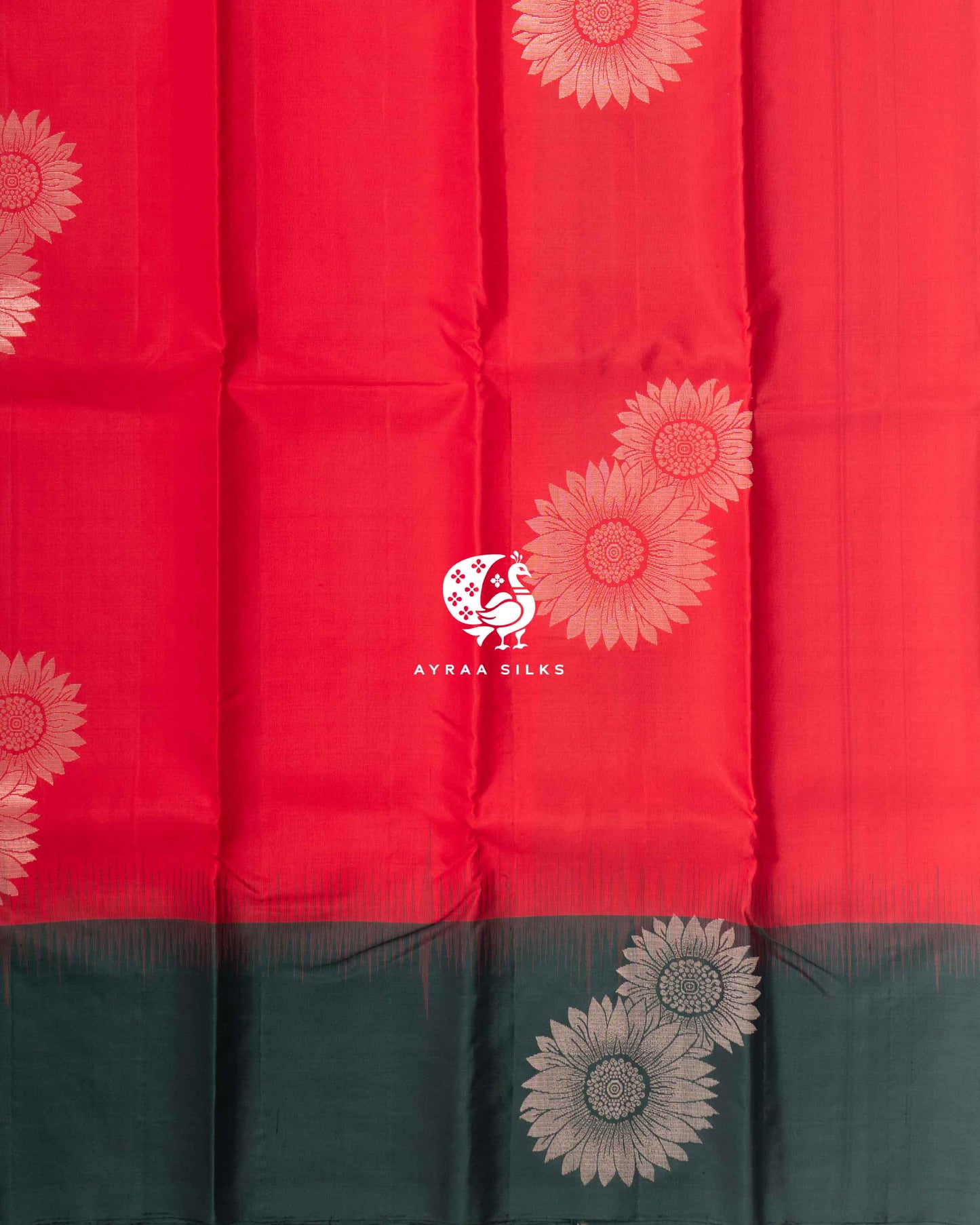 Red Floral Kanchipuram Saree