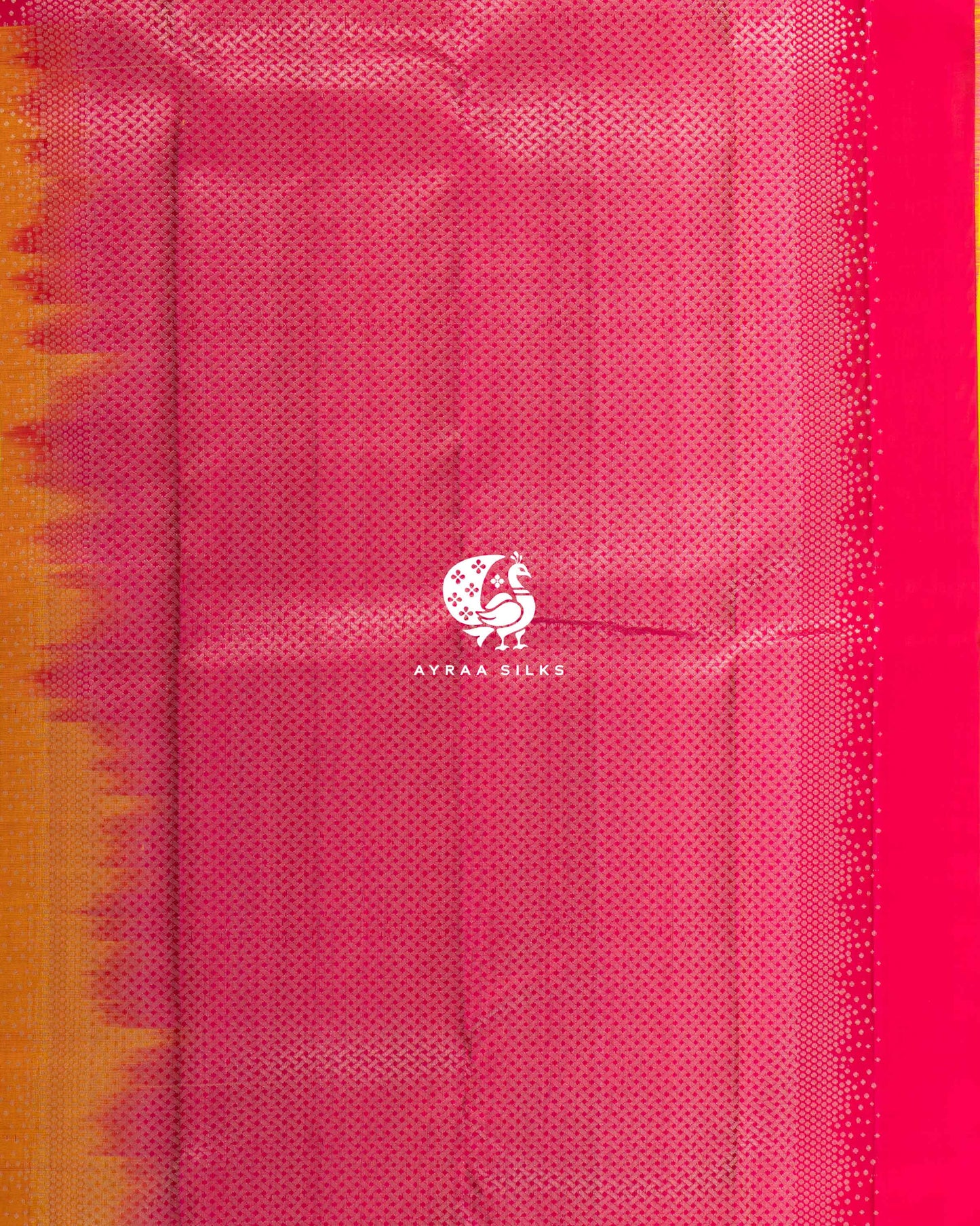 Lime Yellow Chakra Kanchipuram Saree