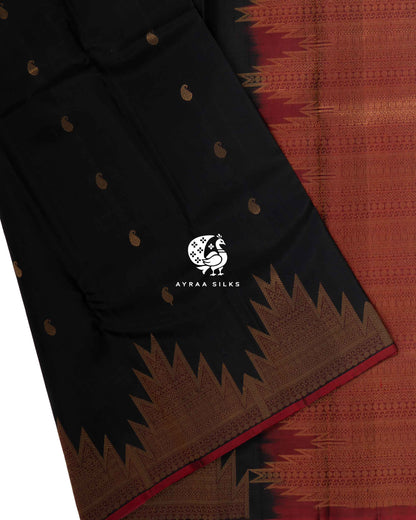 Classic Temple Border Kanchipuram Silk Saree