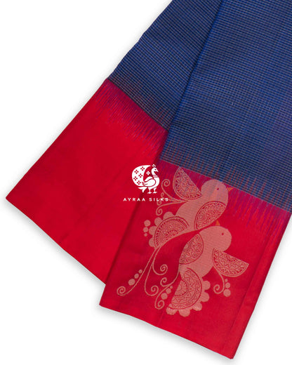 Classic Kattam Mayil Kanchipuram Silk Saree
