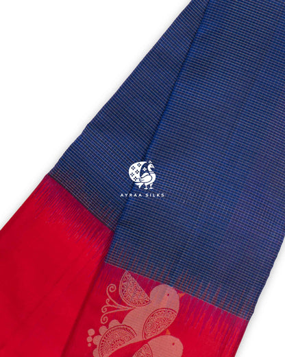 Classic Kattam Mayil Kanchipuram Silk Saree
