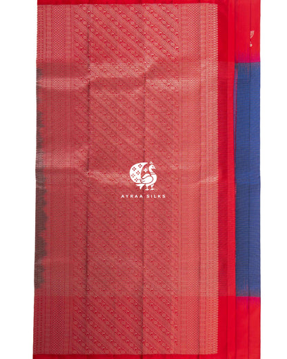 Classic Kattam Mayil Kanchipuram Silk Saree