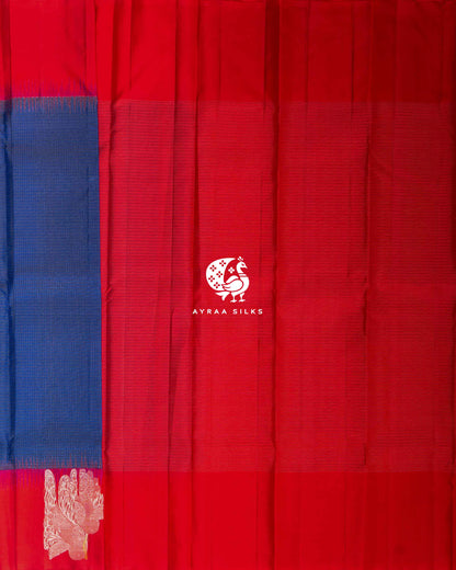 Classic Kattam Mayil Kanchipuram Silk Saree