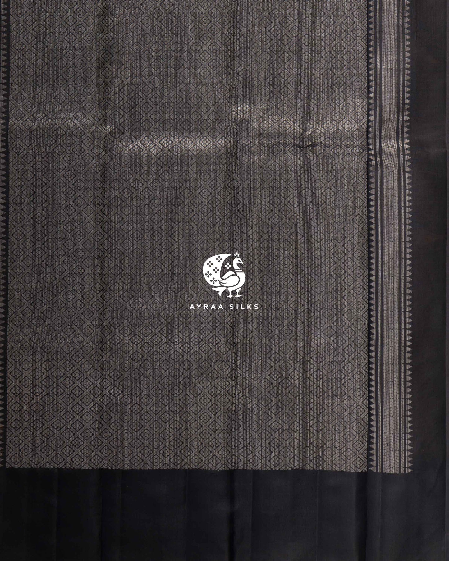 Yellow Mayil Chakra Kanchipuram Saree