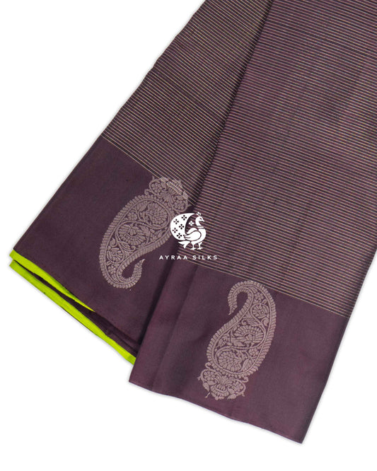 Plum Vaira Oosi Kanchipuram Saree