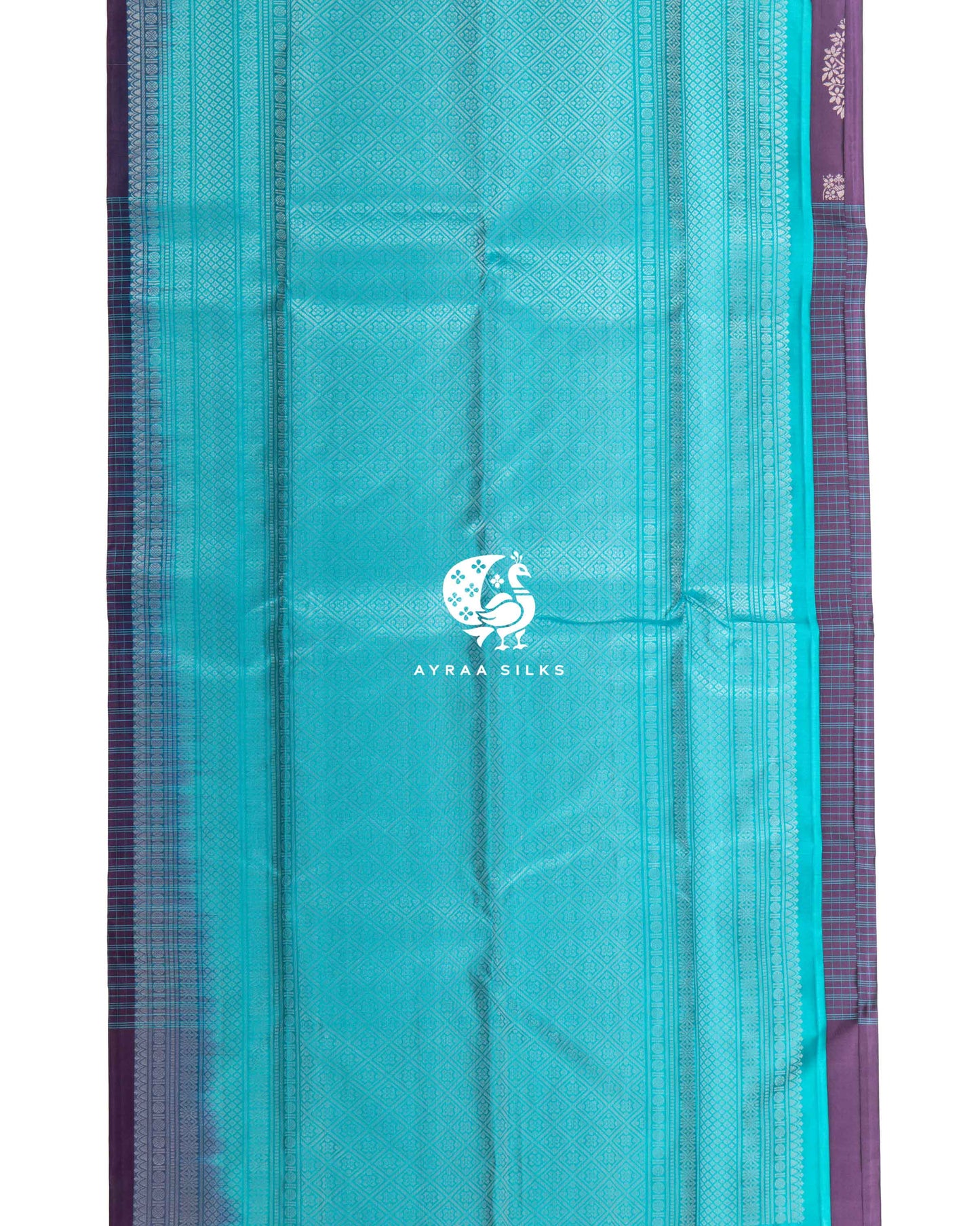 Purple Kattam Kanchipuram Saree