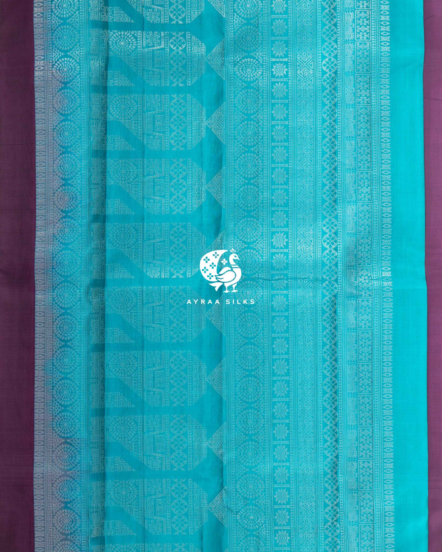 Plum Rudraksha Kanchipuram Saree