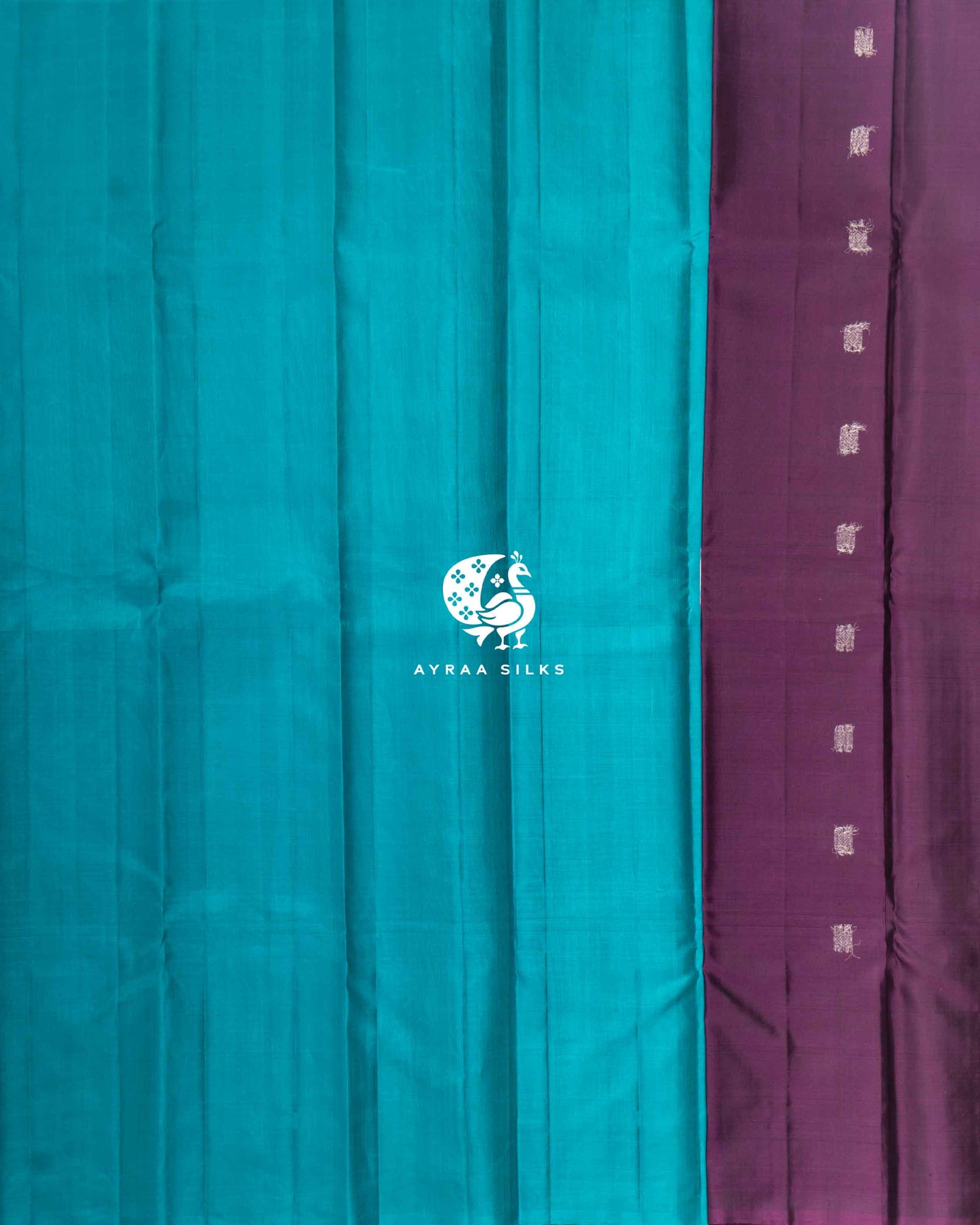 Plum Rudraksha Kanchipuram Saree