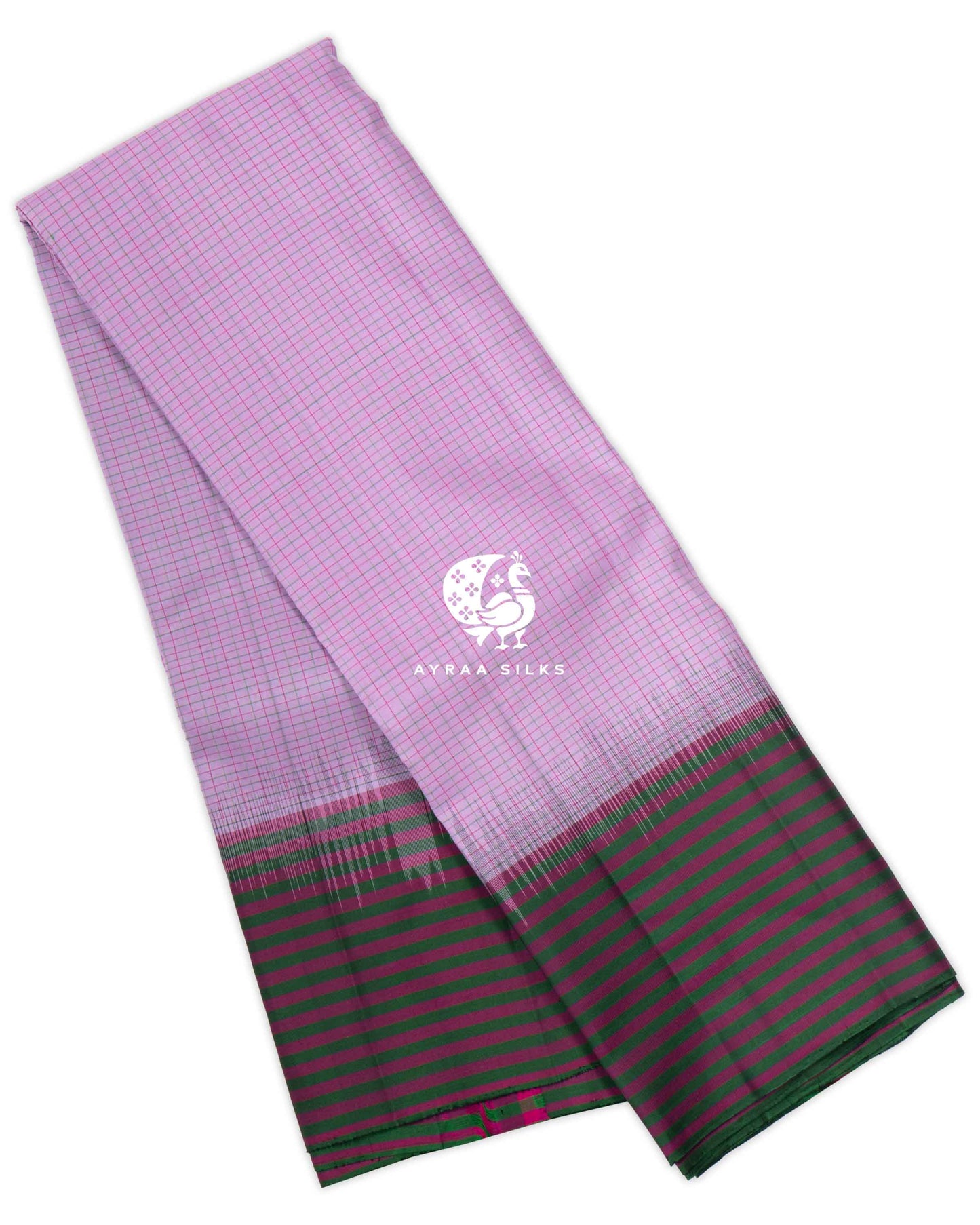 Lavender Rekku Kanchipuram Saree