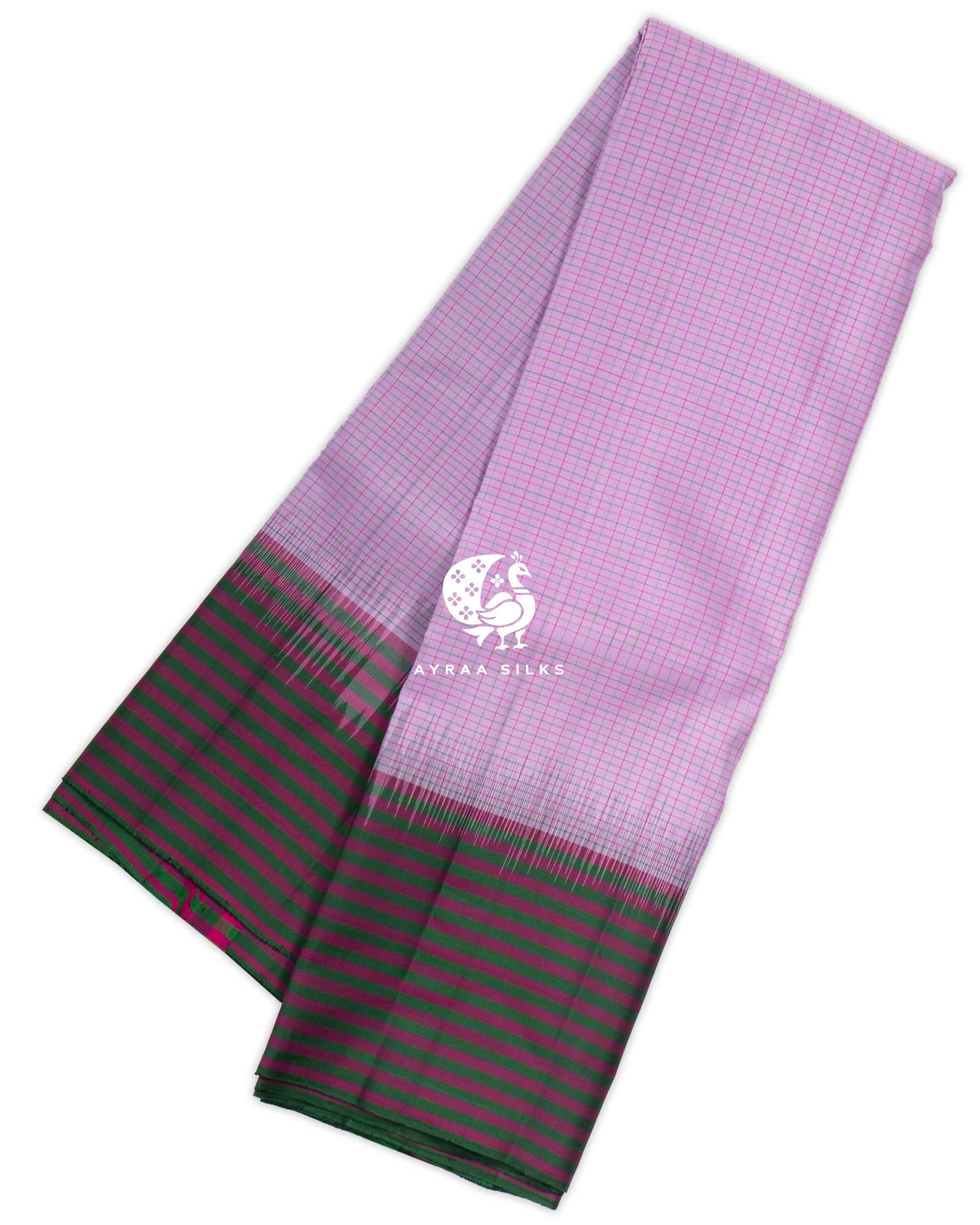 Lavender Rekku Kanchipuram Saree