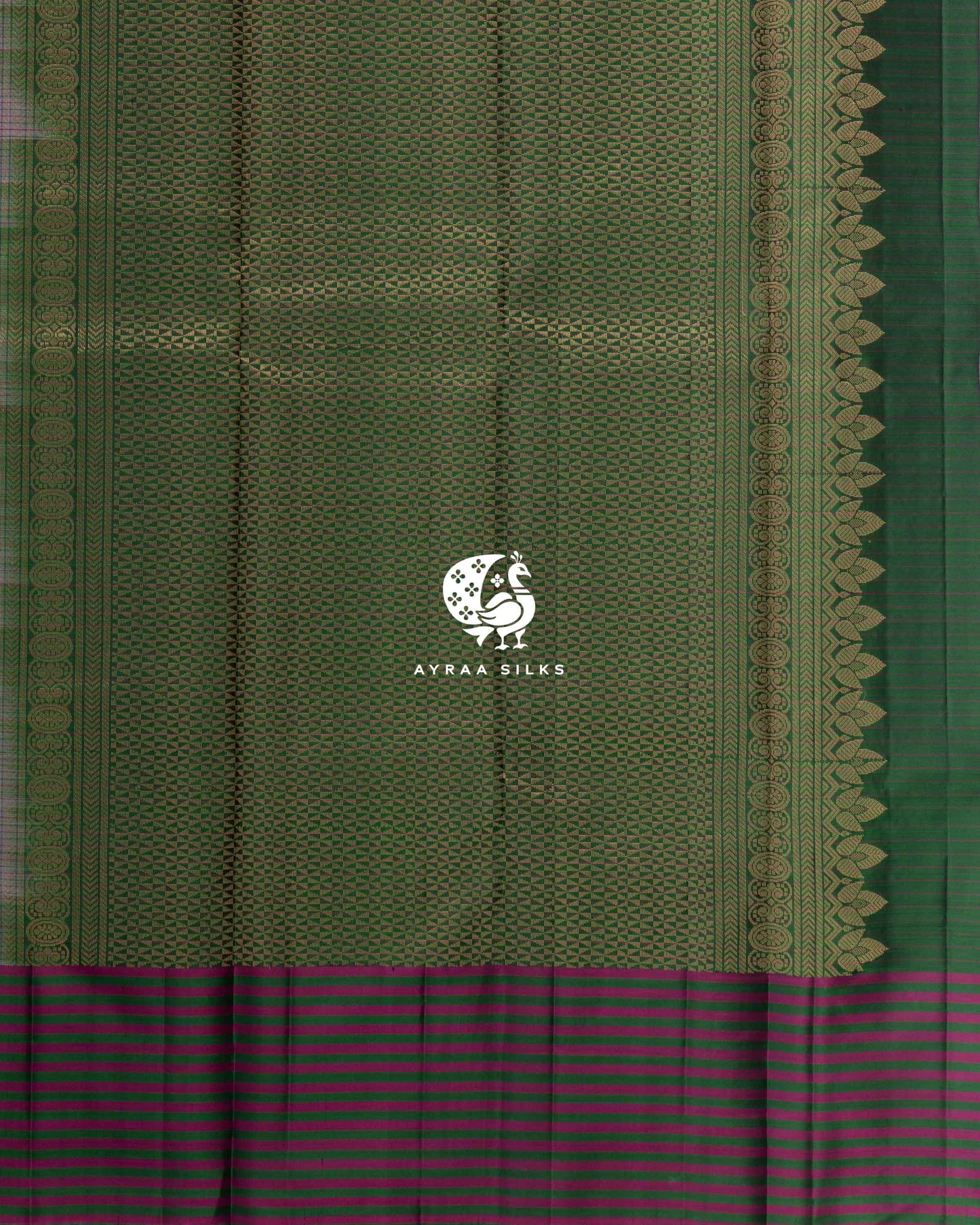 Lavender Rekku Kanchipuram Saree