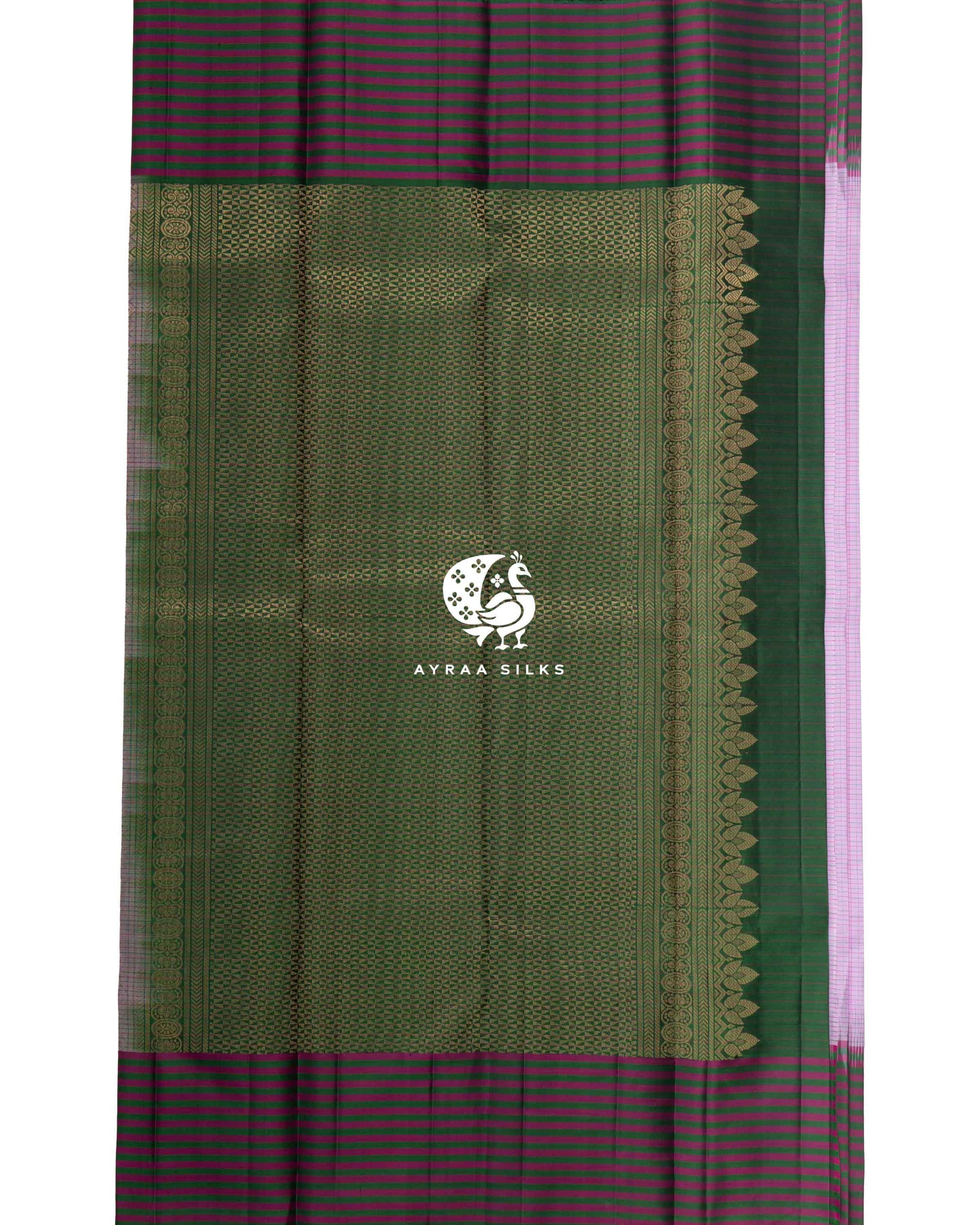 Lavender Rekku Kanchipuram Saree