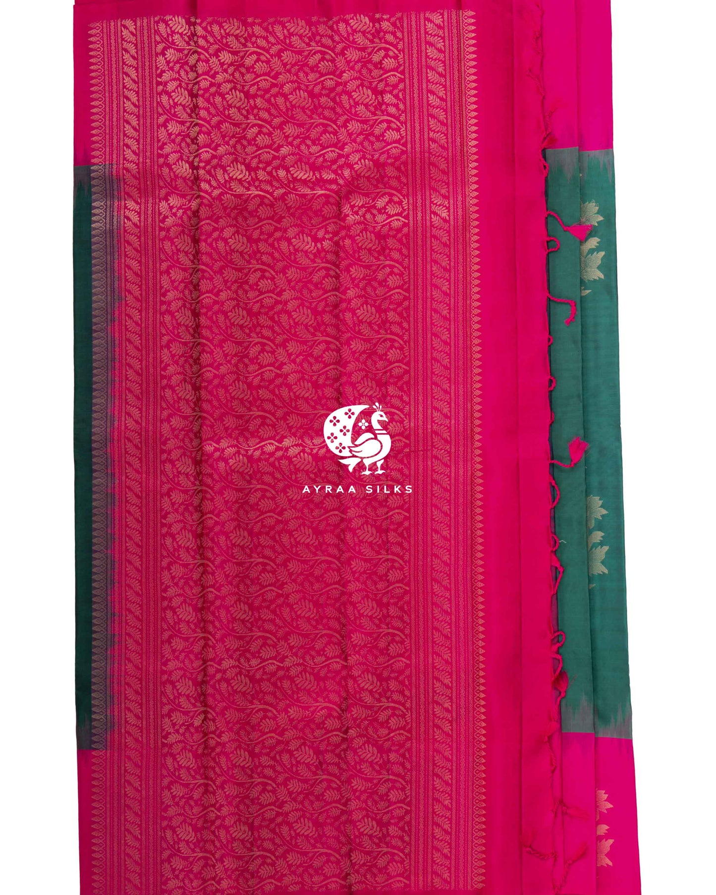 Emerald Kamalam Kanchipuram Saree