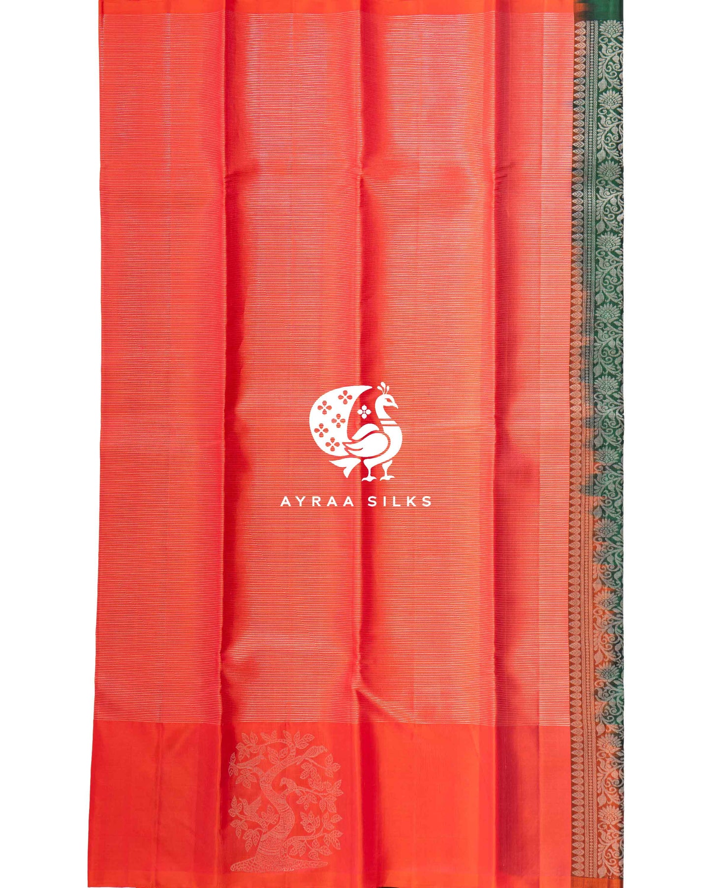 Coral Vaira Oosi Kanchipuram Saree