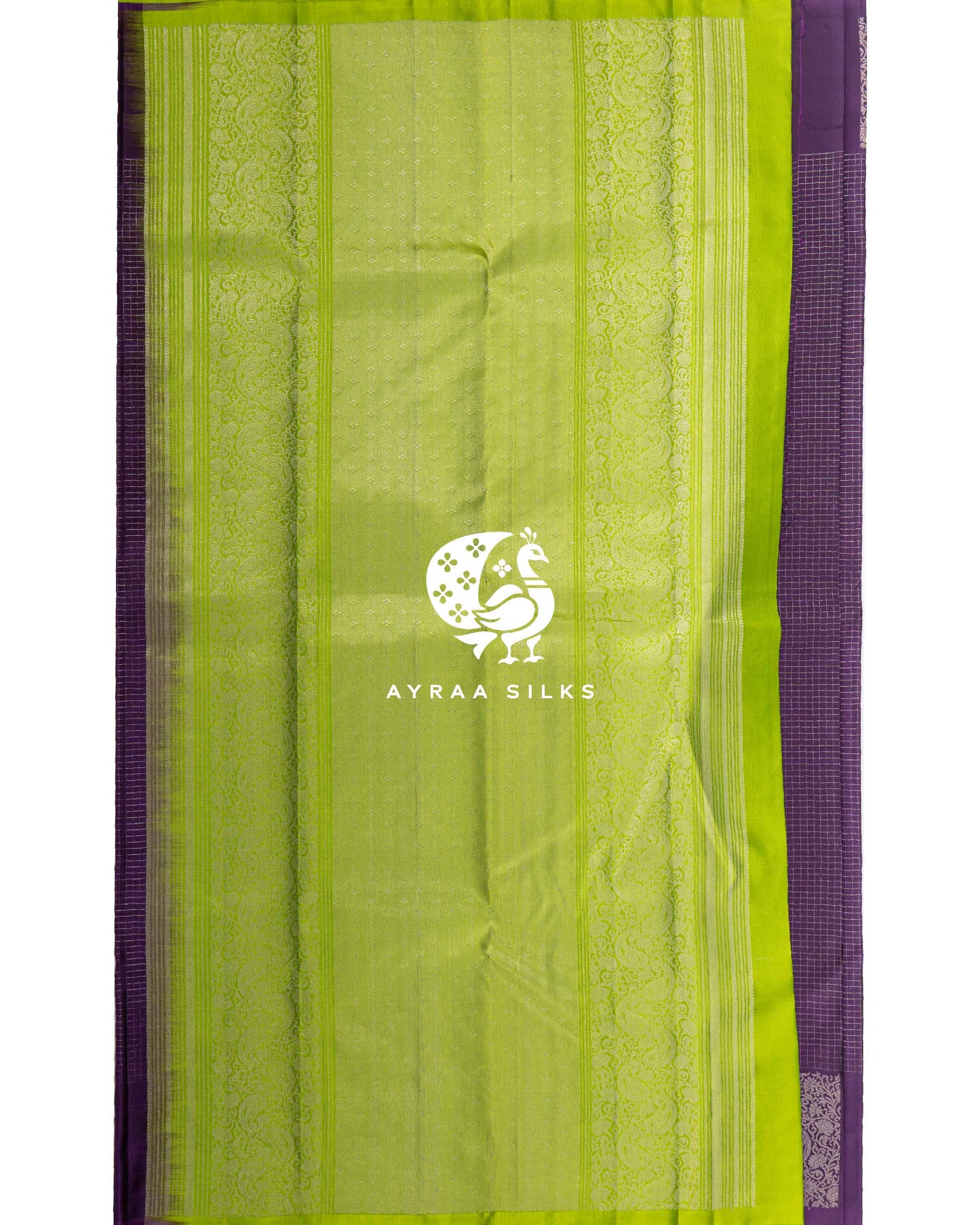 Deep Violet Kattam Kanchipuram Saree