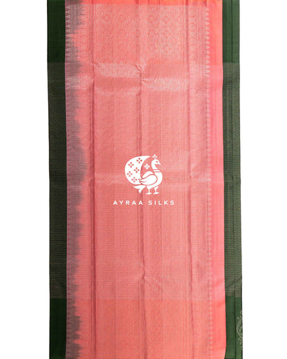 Green Butterfly Kanchipuram Silk Saree