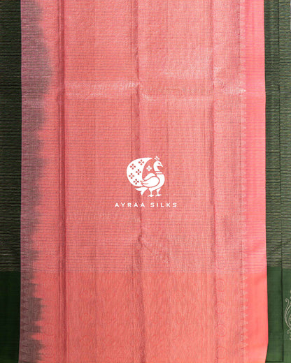 Green Butterfly Kanchipuram Silk Saree